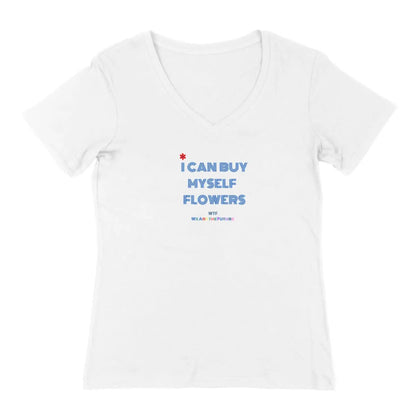 T-shirt femme Flowers Miley col v
