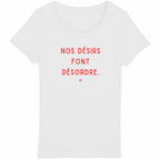 T-shirt en coton bio, à la fois féministe et éthique, pour un engagement durable