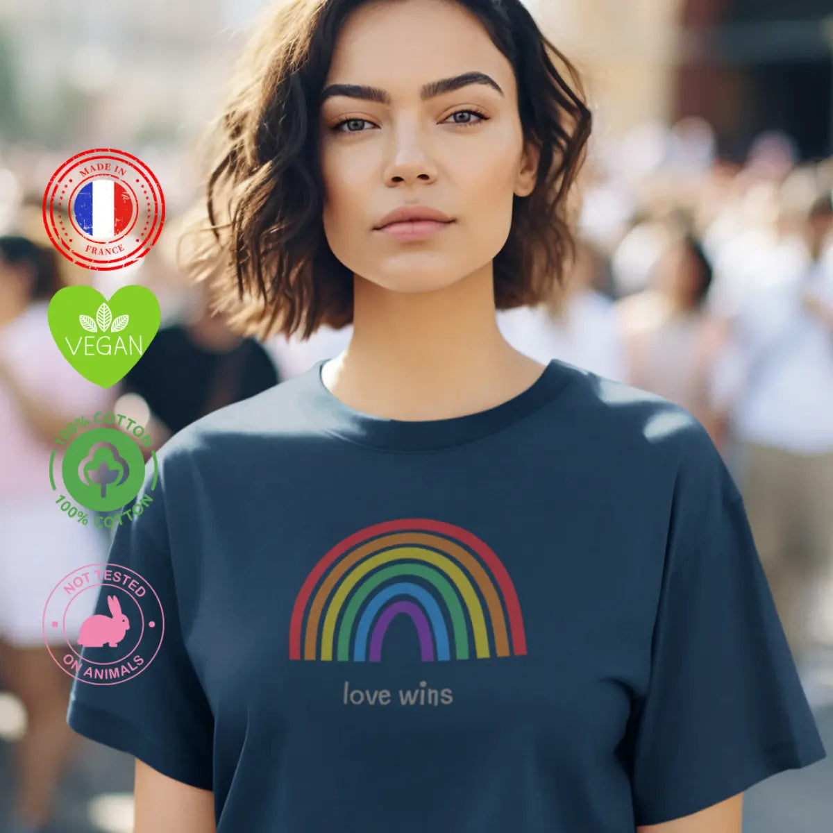 t-shirt droits lgbt love wins