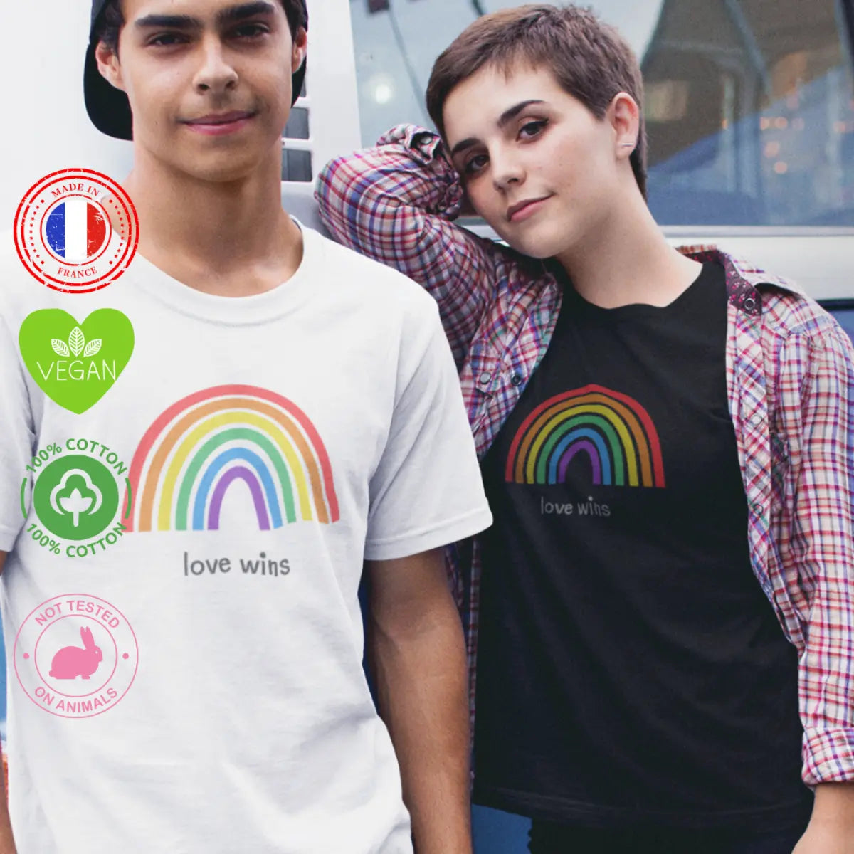 t shirt français engagé le mois des fiertés