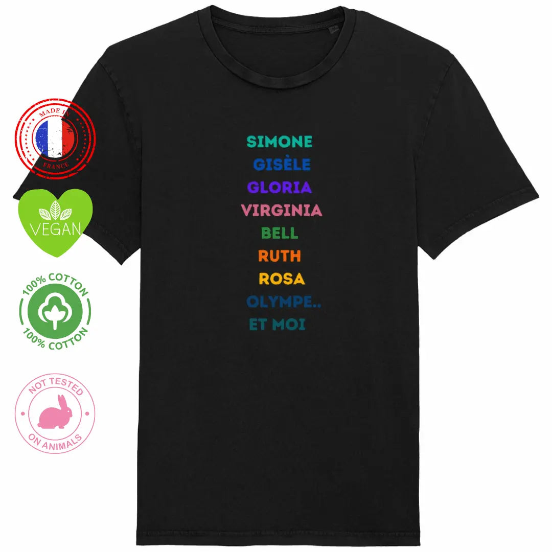 tee shirt femme merci simone veil Gisèle Halimi