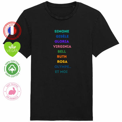 tee shirt femme merci simone veil Gisèle Halimi