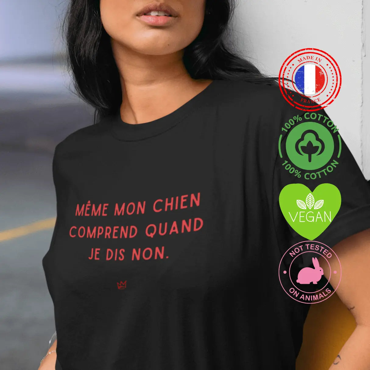 T-shirt féministe en coton bio avec un message engagé pour l’empowerment des femmes.