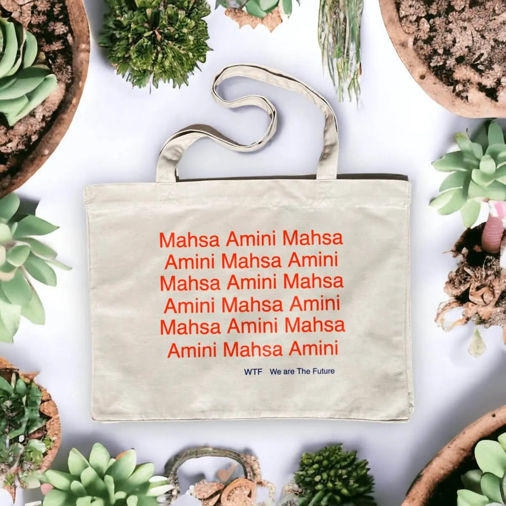 femme vie liberté shopping bag 