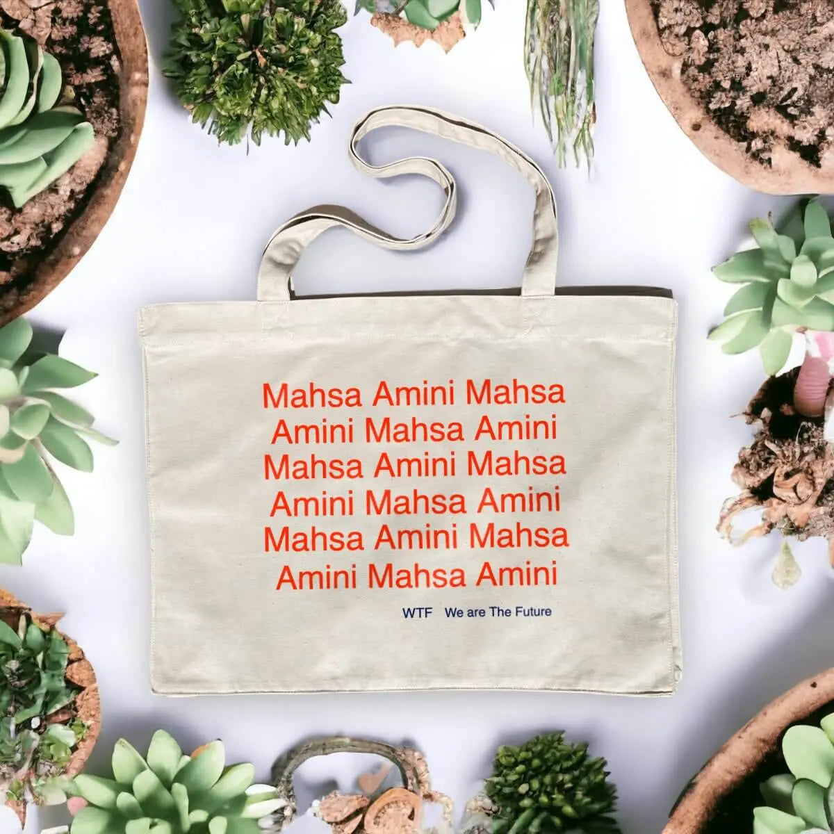 femme vie liberté shopping bag 