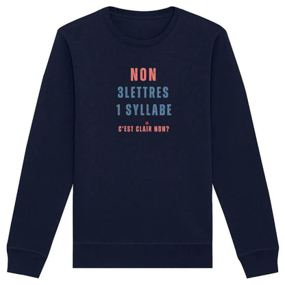 sweat shirt féministe NON