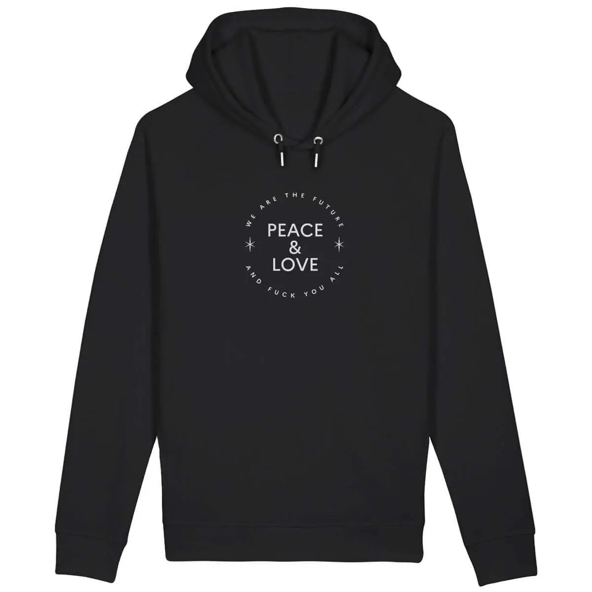 Peace & Love sweat à capuche noir