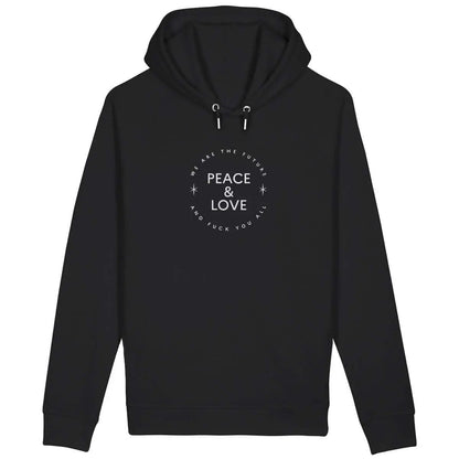 Peace & Love sweat à capuche noir