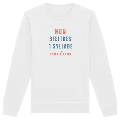 sweat shirt féministe NON