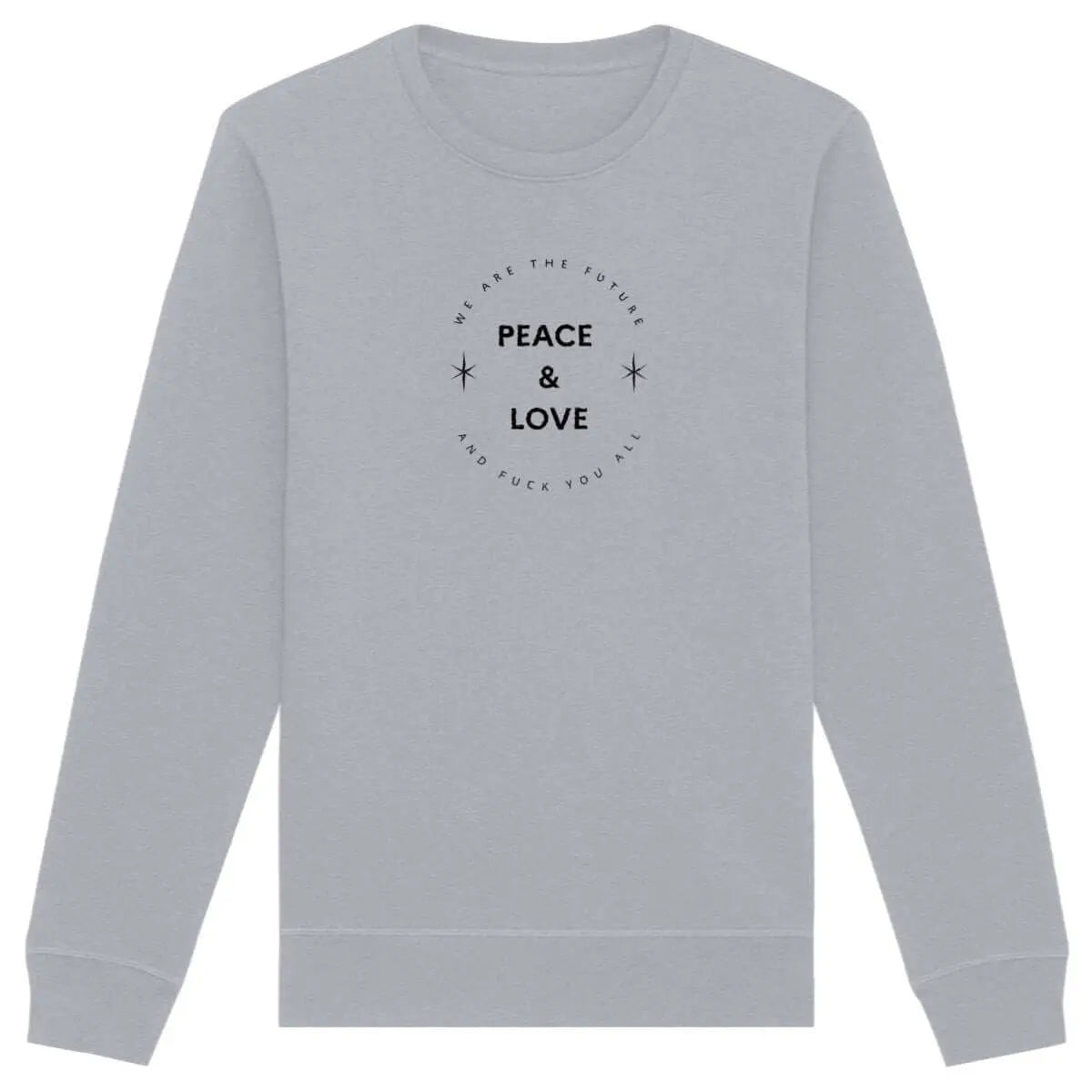 sweat shirt féministe peace and love 