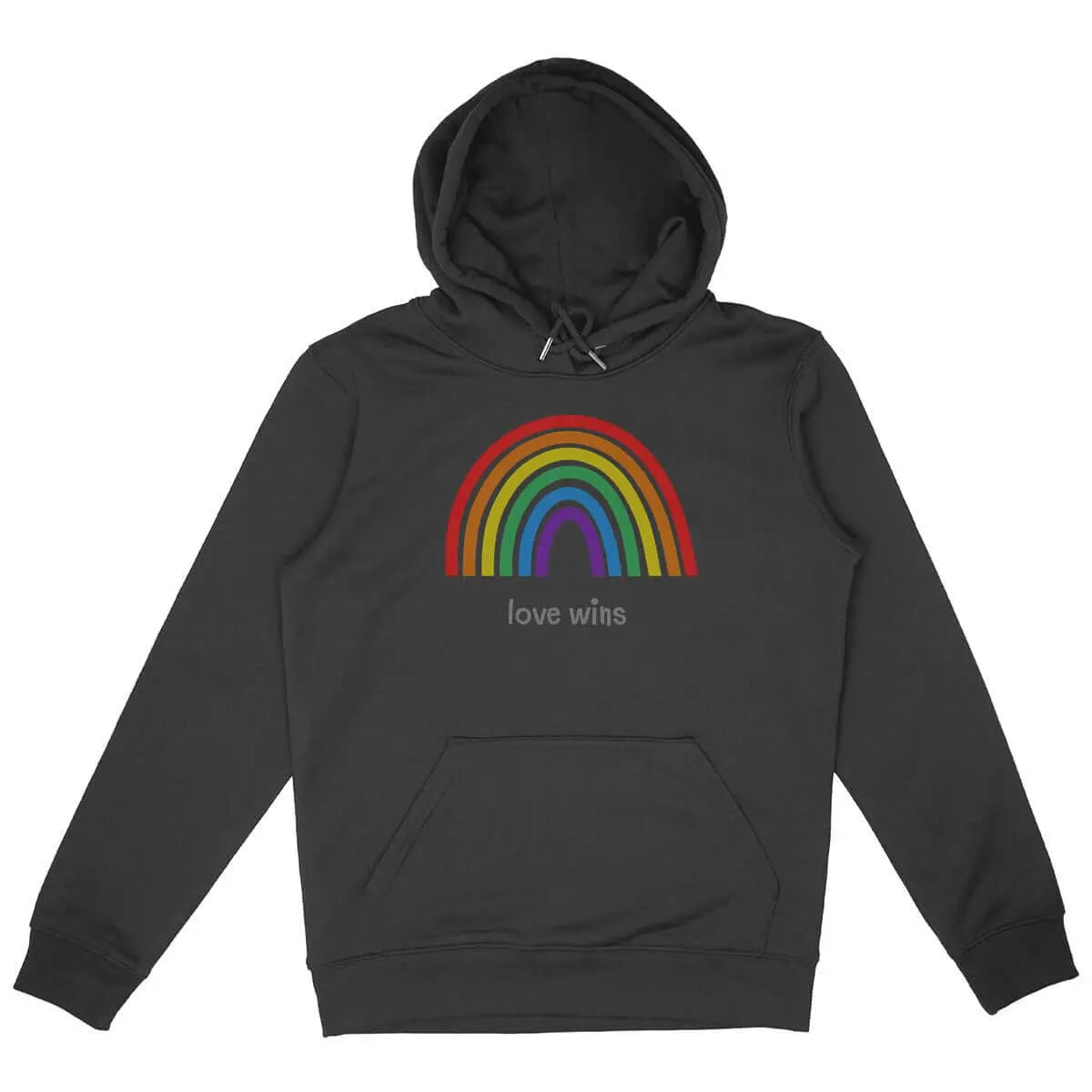 Sweat shirt lgbtq love wins noir