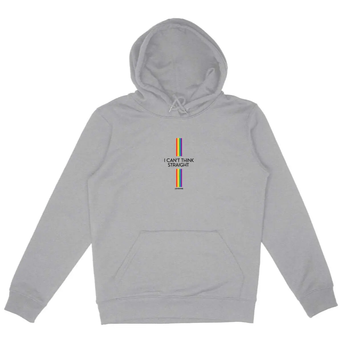 Sweat shirt Unisexe lgbtq I can't think straight gris