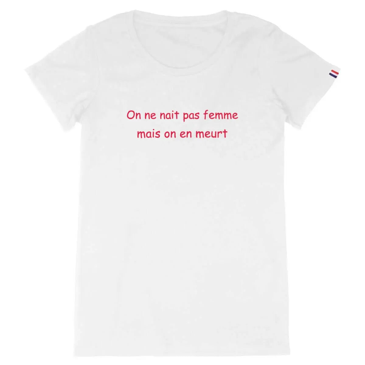 T-shirt féministe On ne nait pas femme Simone de Beauvoir