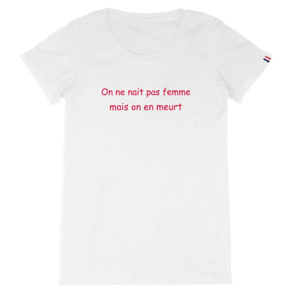 T-shirt féministe On ne nait pas femme Simone de Beauvoir