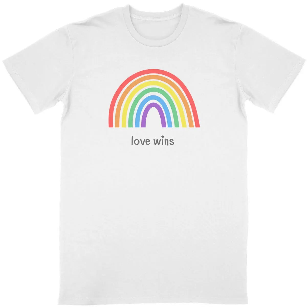 T-shirt lgbtq love wins unisexe blanc