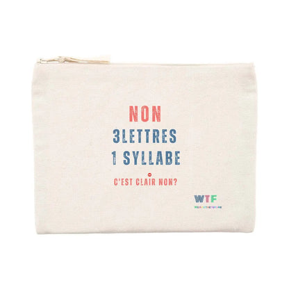 pochette féministe non c'est non 